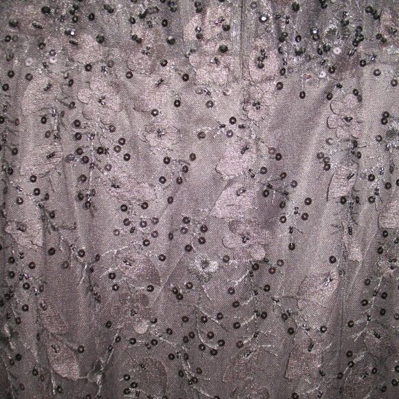 MAC DUGGAL 20889 Womens Black Sheer Applique Bustier Gown  with Feather Straps - Picture 9 of 14